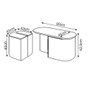 Hanah Home Twin Juego de mesas de café, Nogal antiguo